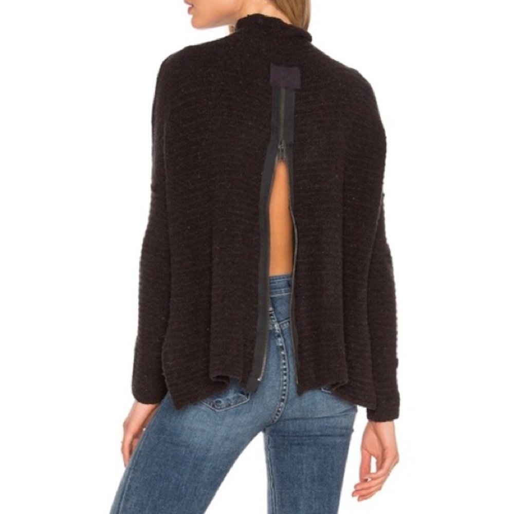 Free People Arctic Fox Pullover (S Black)
